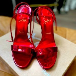 Red Sexy Sandals. Box and bag included. Purchased April 2022. Wore them 1 time